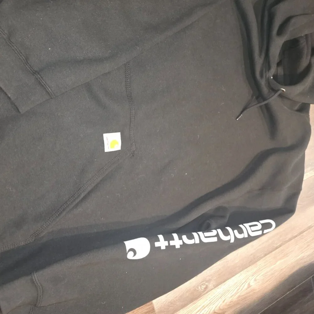 Carhartt Mens Fit Midweight Logo Sleeve Graphic Hoodie - Picture 6 of 8